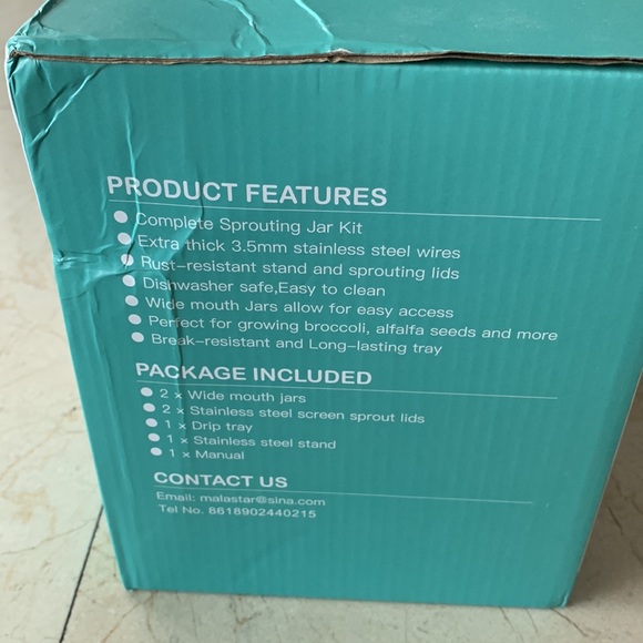 Sprouting Jar Kit NIB - Picture 3 of 5